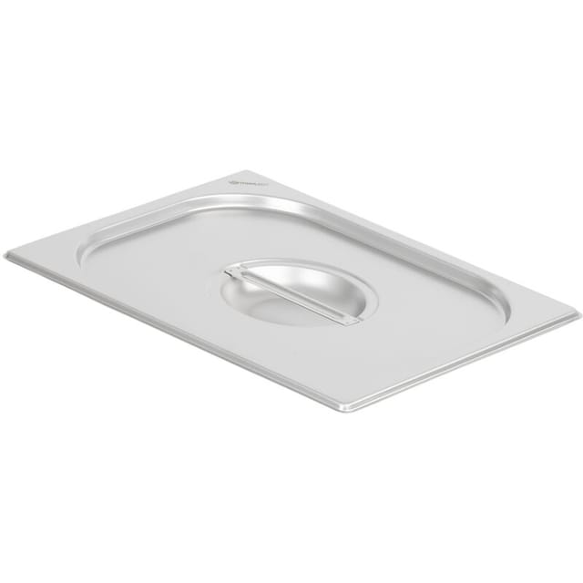 Mahlzeit - Deckel für 1/2 gn Behälter, Edelstahl Behälter-Deckel, Geeignet für 1/2 Gastro-Behälter