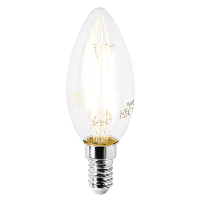 E14 LED-Lampe B35 klar 2,2W 470 lm 2700K