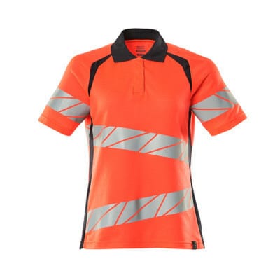 Mascot Damen-Polo-shirt 19093-771-22210 Gr. M hi-vis rot/schwarzblau