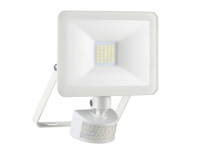 Elro - 10 Watt led Flutlichtstrahler mit Bewegungsmelder Weiß, IP54