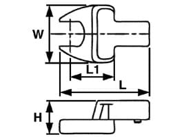 Tengtools - Offener Schlüsseleinsatz, 690517, 17mm 186301107