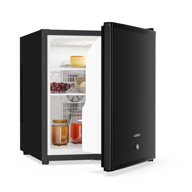 Klarstein - Kühlschrank, Mini Kühlschrank Mit Glastüre, 44l Mini-kühlschrank Für Getränke, Snacks & Kosmetik, Kühlschrank Klein & Leise, Verstellbare Ablagen, Kleiner Skincare Kühlschrank