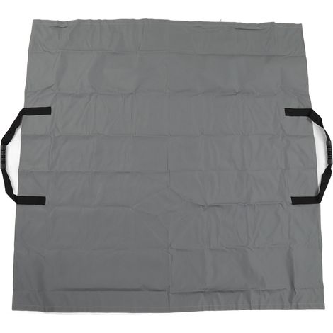 2-in-1 Gartenlaubsack, Gartenlaubmatte, Laubaufbewahrungssack Für Den Außenbereich, Grau