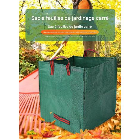 Quadratischer Aufbewahrungsbeutel Für Laub – Wasserdicht – Großes Fassungsvermögen – 720 L (90 X 90 Cm)