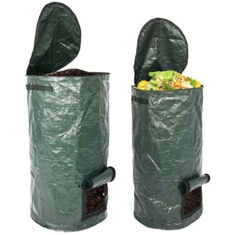 Vurahome – 2er-pack Bio-kompostbeutel, 15 Und 34 Gallonen, Xu, Wiederverwendbares Pe, Für Küche Und Garten –