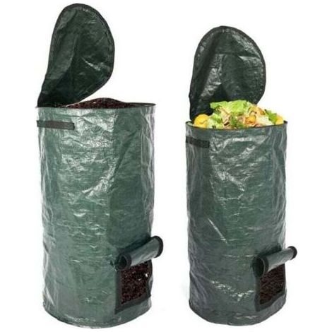 2er-packung Bio-kompostbeutel, 15 Und 34 Gallonen, Xu, Wiederverwendbares Pe, Für Küche Und Garten -