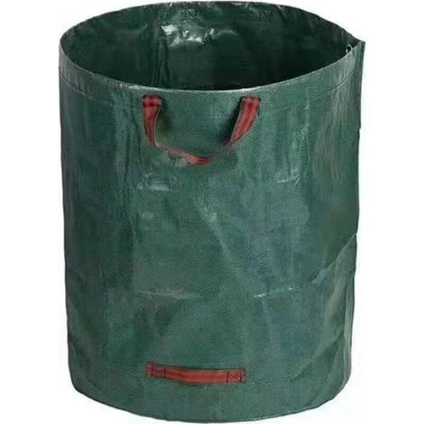 Grüner Laubsack 80x80cm 1 Stück 400l Wiederverwendbarer Gartenabfallbehälter Geeignet Für Rasen, Garten, Camping