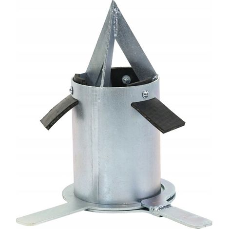 Ablassventil Für Big Bags – Verzinkter Edelstahl – Höhe 255 Mm, Durchmesser 109 Mm – Für Düngemittel Und Getreide