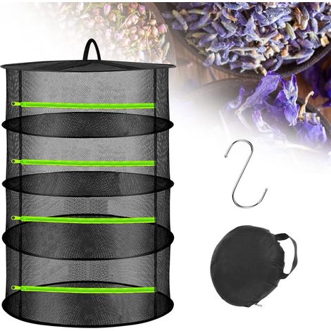 4-lagiges Trockennetz, Kräutertrockennetz, Mehrlagiger Hängekorb, Kräutertrocknernetz, Trockenbeutel Für Kräuter, Blumen, Knospen Und Pflanzen