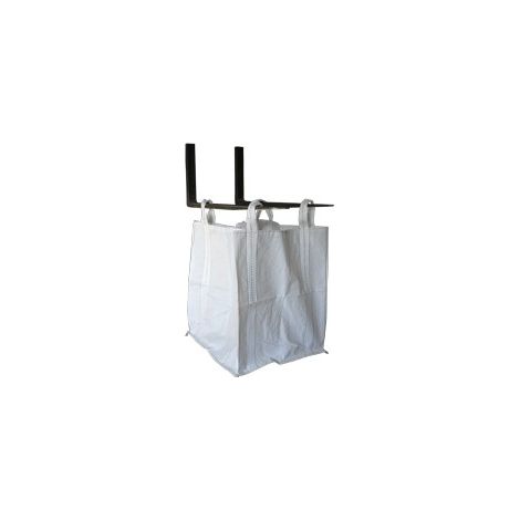 Einweg-big-bag-abfallbeutel 1,5 T, 95 X 95 X 110 Cm – Komplett Zu Öffnen – Flacher Boden – 4 X 40 Cm Lange Tragegurte Mit Gurtschonern – Sacherie De Pantin