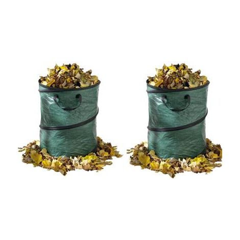 Set Mit 2 Gartenabfallsäcken - Pop-up-säcke 80 Liter