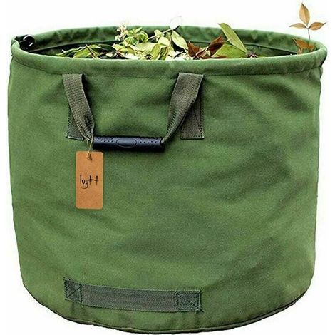Reno – 125-liter-abfallsack – Strapazierfähiges Militär-canvas – Gummigriffe – Maße: H 45,7 Cm, D 55,8 Cm – Ideal Für Die Laubsammlung