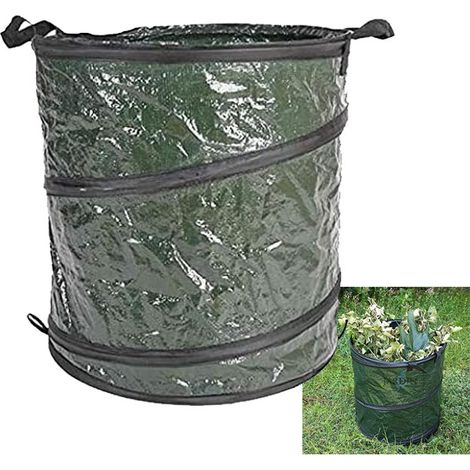 Freistehender Und Faltbarer Gartenabfallsack, Stabil Und Robust, 46 X 47 Cm, 115 Liter Fassungsvermögen