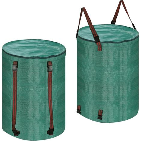 Bardusch - 2-teiliger, Wiederverwendbarer Gartensack Für Laub Und Rasenschnitt, Ideal Zum Entfernen Von Laub Und Für Reinigungsarbeiten (272 L + 48 Gallonen)