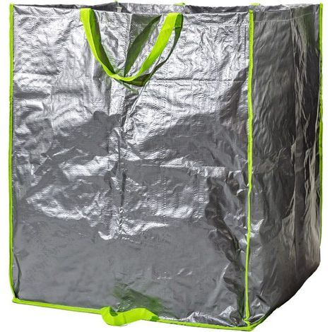 Mehrzweck-bauschuttsack Mit Tragegriffen. Fassungsvermögen: 400 Liter. Großes Fassungsvermögen Für Bau- Und Gartenabfälle. Robust Und Langlebig. Schwarz. Trendyflair