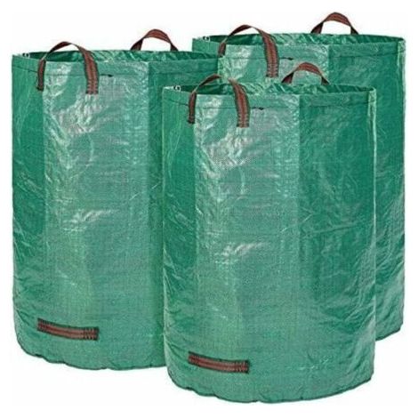 3 Premium Xxl Gartensäcke – Stabile Gartenabfallsäcke Aus Extrem Robustem 150 G/m² Polypropylen (pp) – Freistehende Und Zusammenfaltbare Laubsäcke