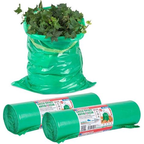 150l 80x120cm Gartenmüllsackrollen Mit Bändern (20 Stück)