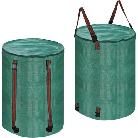 Royaluxe - Wiederverwendbarer Gartensack Für Laub Und Rasenschnitt, Ideal Zum Entfernen Von Laub Und Zur Gartenreinigung, 2er-pack (272 L + 48 Gallonen)