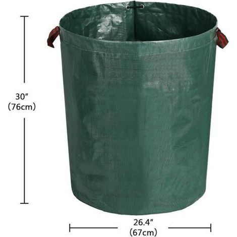 1 Gartensack – 270 Liter, Max. Zuladung 50 Kg. Ergonomische Griffe.