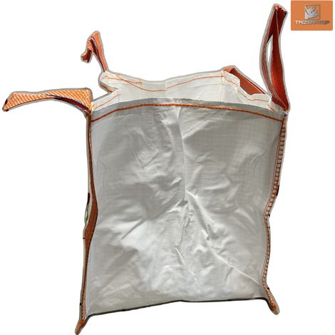Big Bag Abfallsack 600 X 600 X 600 Mm – 500 Kg Fassungsvermögen – Für Den Transport Von Trockenen Materialien – Ideal Für Baustellen Und Beengte Räume – Renovierung