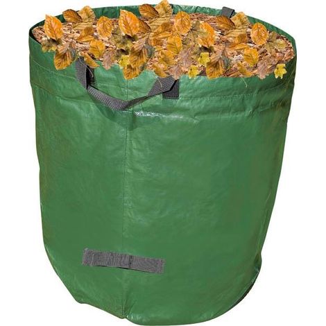 Jumbo-gartensack 272 L, Strapazierfähiges 200 G/m² Pe, Max. Traglast 50 Kg, Stabiler Ring