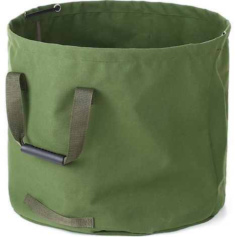 Faltbarer Gartensack Aus Canvas, Wiederverwendbar, Wasserabweisend, Für Laub Und Gartenabfälle