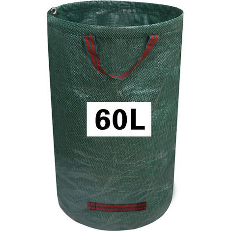 Robuster, Wasserdichter Und Geräumiger (60 L) Gartenlaubsack Zum Sammeln Von Unkraut Und Laub. Aufbewahrungssack Für Die Gartenarbeit Im Freien.