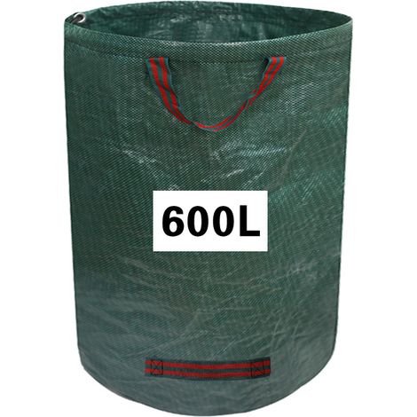 Robuster, Wasserdichter Gartenlaubsack Mit Großem Fassungsvermögen (600 L) Zum Sammeln Von Unkraut Und Laub. Aufbewahrungssack Für Den Außenbereich.