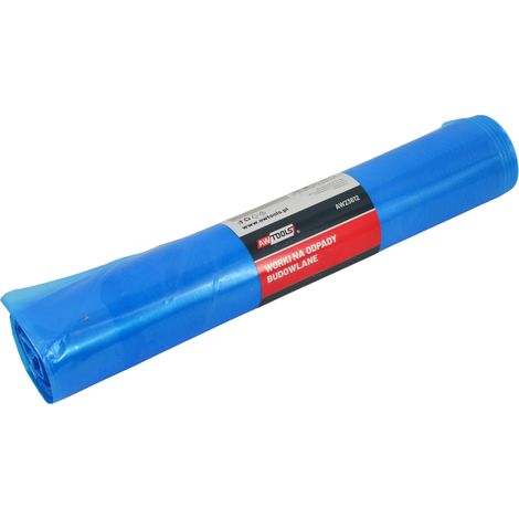Awtools 120 Liter 60 Mikron Bauabfallsäcke, 10 Stück