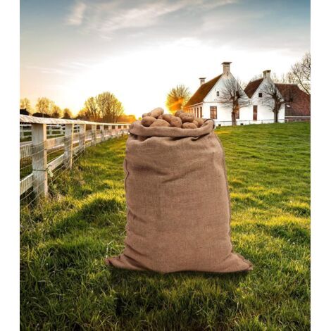 Qorva Große Jutesäcke 80 X 50 Cm - 2er-pack - Natur-jutesäcke Für Diy, Dekoration, Garten, Aufbewahrung, Weihnachten, Partys