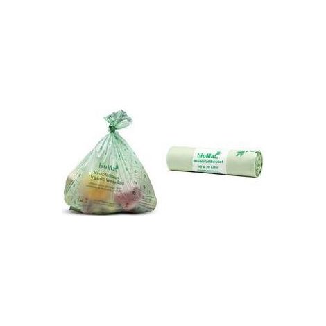 Papstar Biomat Kompostierbarer Abfalleimer, 30 Liter, 10er-packung