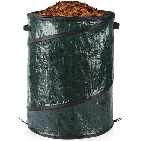 Großer, Stabiler, Faltbarer Gartenabfallsack Mit Griffen Für Abfall, Spielzeug Usw. Aufbewahrungssack Für Gartengeräte (130 L – 48 X 72 Cm)