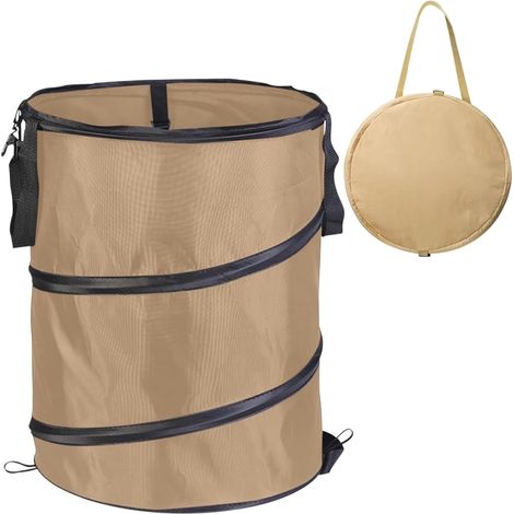 Oxford 90l Pop-up-grünabfallbeutel, Faltbar, Mit Griffen, Wiederverwendbar (khaki).