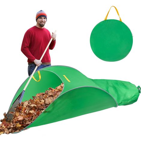 Faltbarer Und Tragbarer Laubfangsack (36 L), Pop-up-gartenbeutel Mit D-griff Für Die Schnelle Rasenreinigung