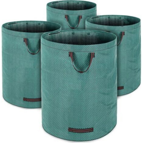 Gartensäcke, Je 280 L, Max. 50 Kg Tragkraft, Doppelt Genäht, 3 Tragegriffe, Für Pflanzen, Gras, Laub Und Abfall.