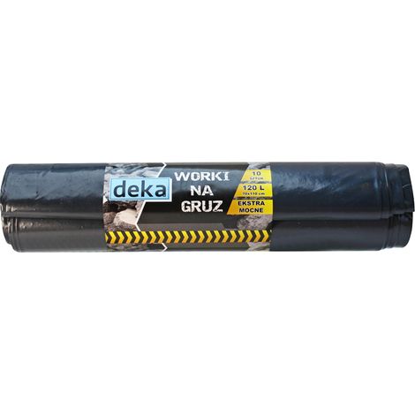 Extra Starke Schwarze Bauschuttsäcke 70100cm 120l A10 - D-300-0100
