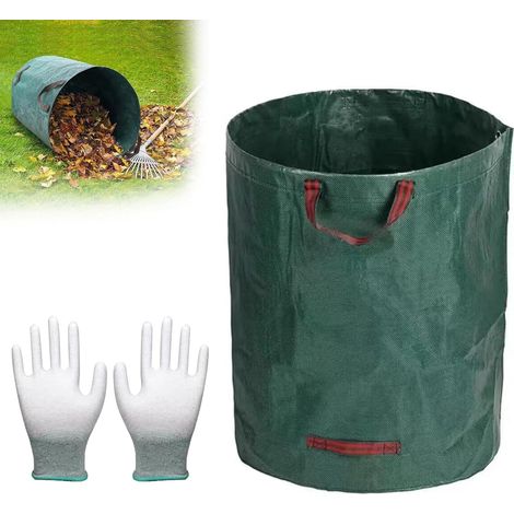 120-liter-gartensack, Wasserdicht, Für Grünabfälle – Große Größe Für Gras Und Laub