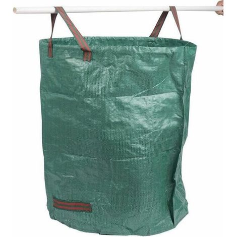 Royaluxe – Gartengeräte, Gartenabfallsack Mit Griff, 272 L, Gewebter Polypropylensack Mit Pp-beschichtung, Praktisch Und Komfortabel
