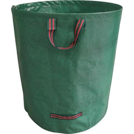 Lan Gartenmüllsack Mit Deckel – 132 Gallonen (ca. 500 Liter), 80 X 100 Cm, Laubsack Mit Griff, Faltbar