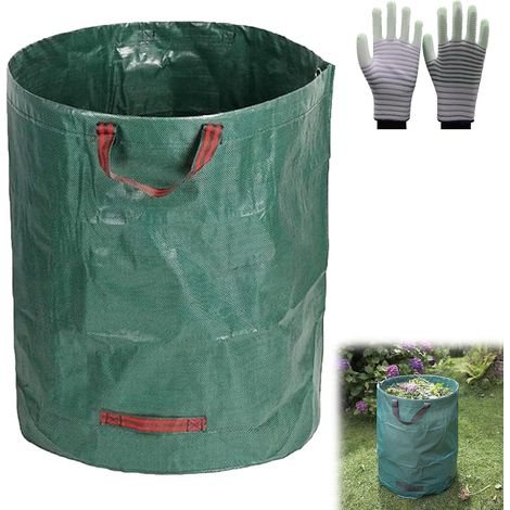 100-liter-abfallsack (freistehend) – Robuster Abfallsack Für Gras, Laub Und Hecken – Stall-laubsammler – Garten