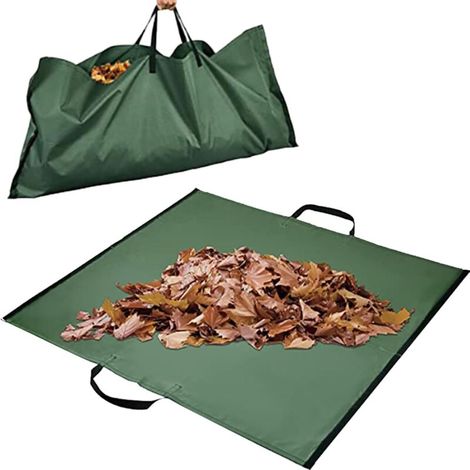 Laubsammelsäcke, Wiederverwendbare Wasserdichte Planenbehälter Für Garten- Und Terrassenabfälle, Dicke Wiederverwendbare Gartensäcke Mit Griffen.