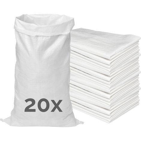 Garronda-tasche Aus Polypropylengewebe 105×65 Cm – Set 20 Stück – Kapazität 50 Kg – Tasche Macerie, Sabbia, Foglie, Giardino Und Cantiere – Widerstandsfähig, Wiederverwendbar Gd-0161