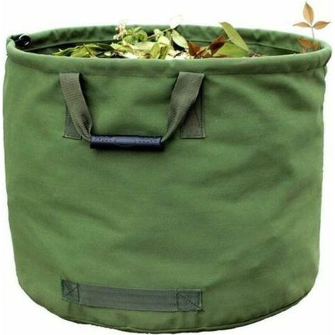 Extra Großer Gartenabfallsack, 32 Gallonen, Wiederverwendbarer Laubsack Mit Zwei Griffen (grün)
