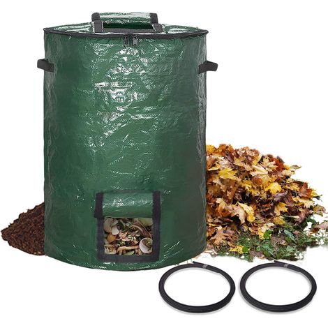 Kompostbeutel Mit Großem Fassungsvermögen (300 L) Für Den Gartenkomposter (grün, 1 Stück)