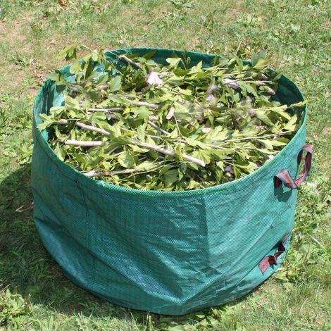 Gartenabfallsack, Stabiler Pp-gartenabfallsack – Freistehend Und Faltbar – Abfallsäcke Für Gartenabfälle, Rasenschnitt, Grünschnitt – Wiederverwendbar
