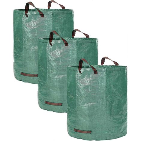 Reno-grünabfallsäcke 120 L, 3er-pack, Höhe: 76 Cm, Tiefe: 45 Cm, Für Größere Mengen An Hellem Grünabfall