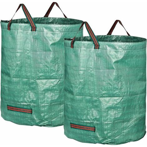 Royaluxe - 2 X 500l Reißfeste Gartensäcke Ha