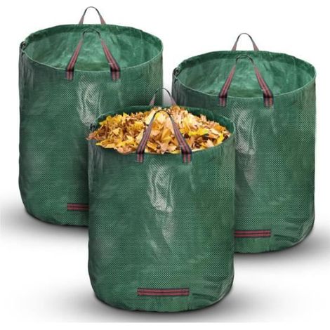 Gartensäcke, 3er-set X 272l Robuste Säcke Für Grünabfälle, Aus Strapazierfähigem Pp.