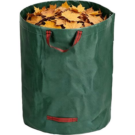 272-liter-grünabfallsäcke – 272-liter-gartenabfallsäcke – Freistehend, Faltbar, Wasserdicht, Wiederverwendbar Für Laub Und Gras – Großes Fassungsvermögen (2 Stück, 272 Liter)