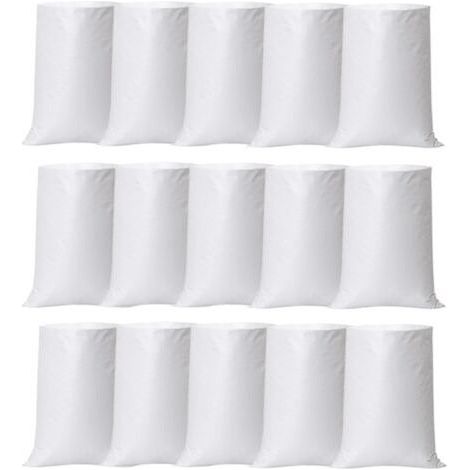 Fenoplastica 15 Stück Bauschuttsäcke, Robuste Sand- Und Erdsäcke – 60 X 100 Cm, Wiederverwendbar